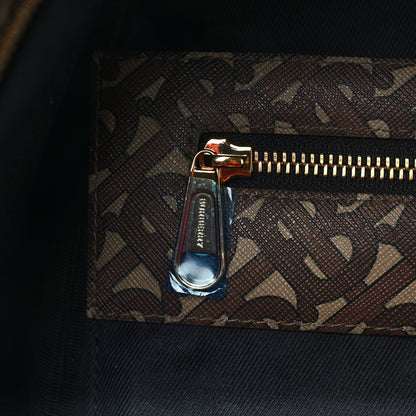 Burberry E-Canvas Monogram Stripe Backpack Bridle Brown 9 of 9