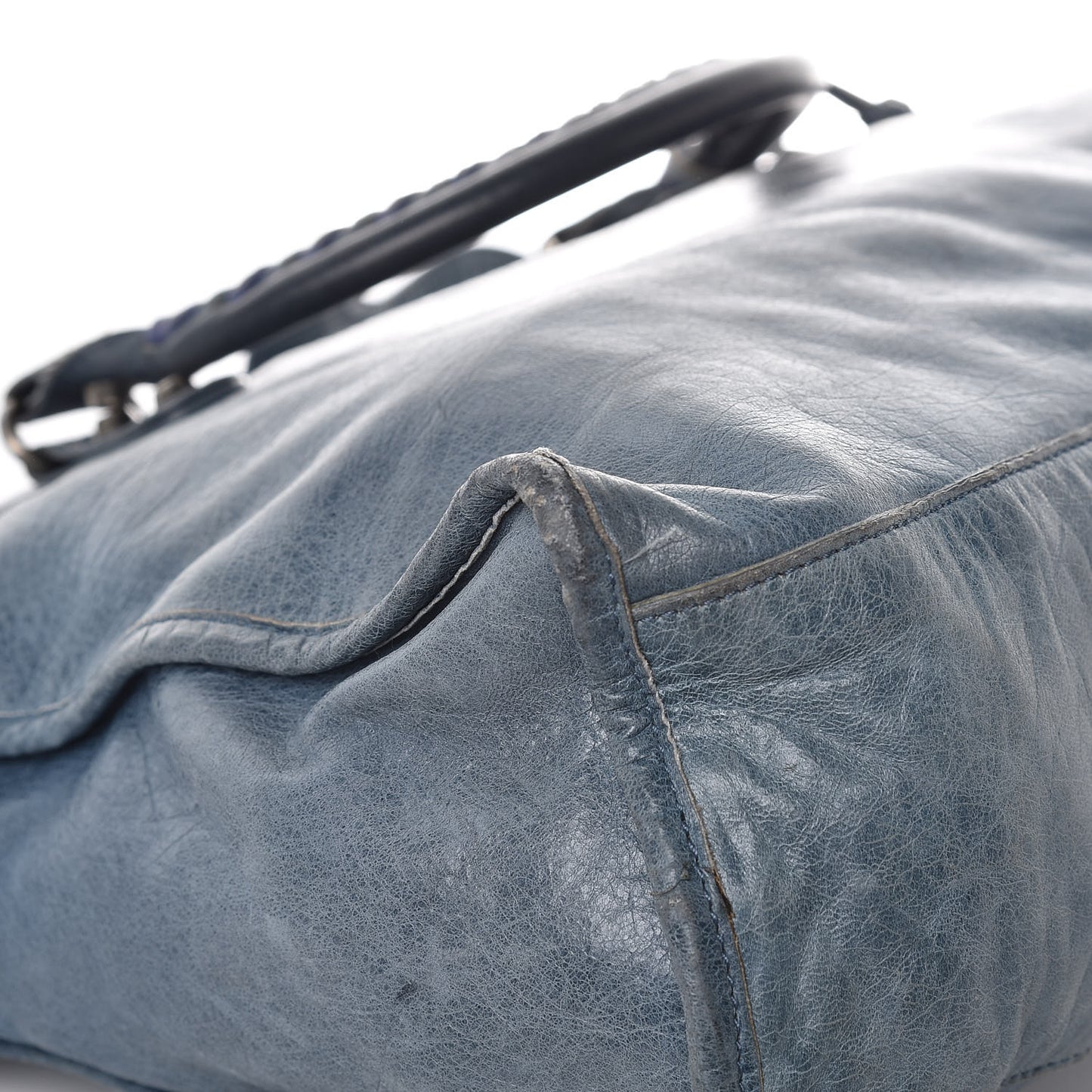 Chevre Classic Silver Hardware City Bleu Jean