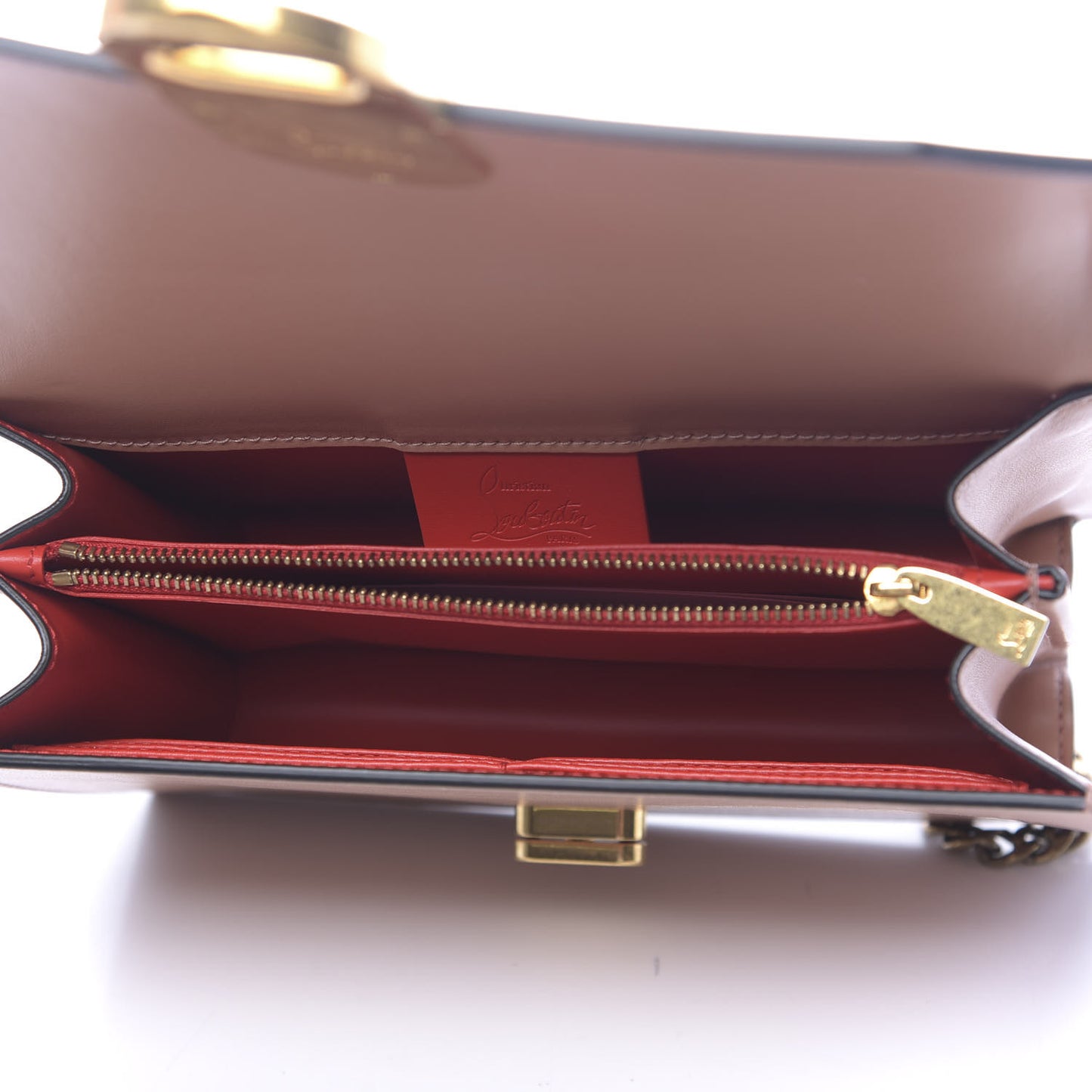 Calfskin Small Elisa Shoulder Bag Nude