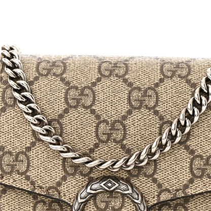 Gucci GG Supreme Monogram Mini Dionysus Chain Wallet Beige Taupe 10 of 12