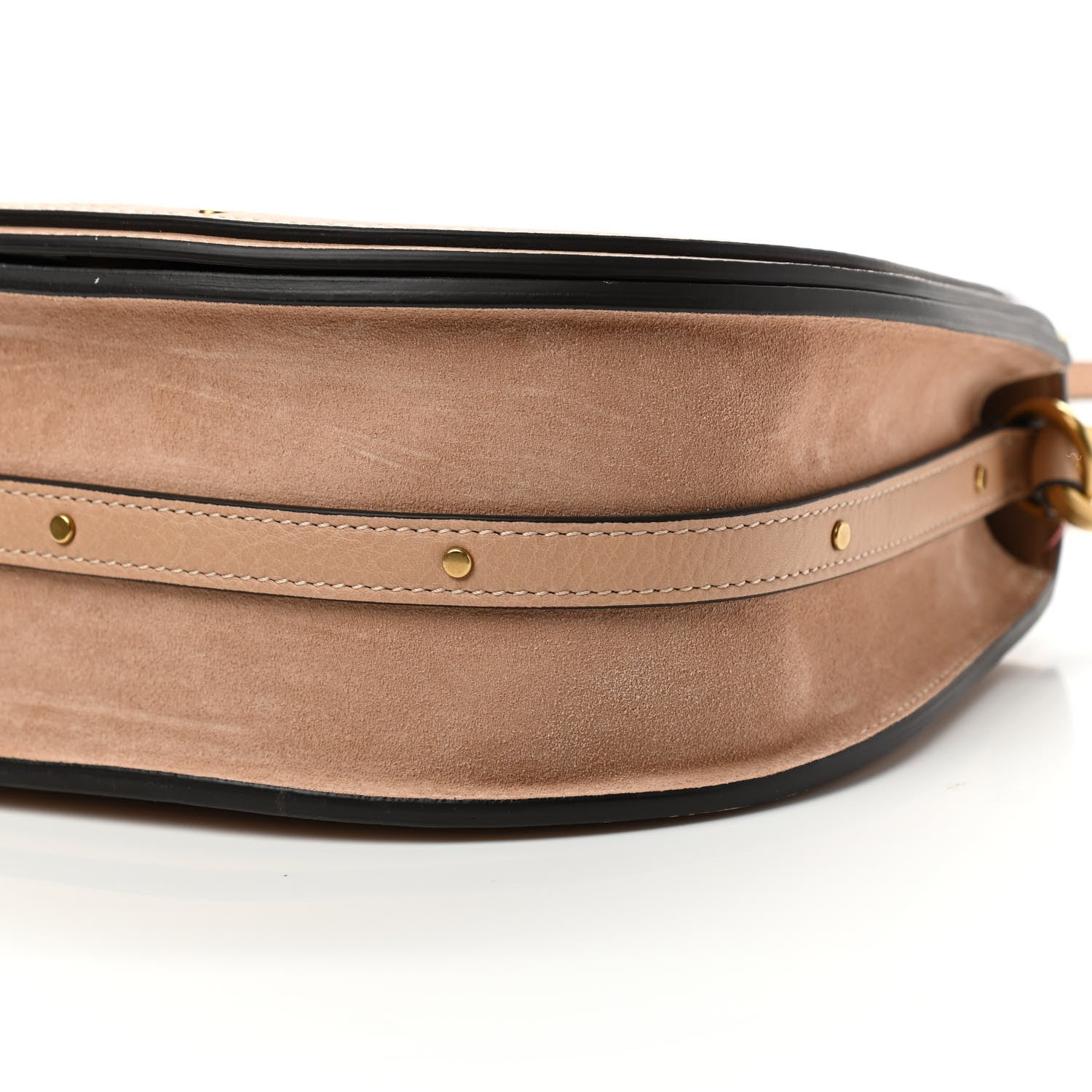Chloe Calfskin Suede Medium Nile Bracelet Bag Biscotti Beige 10 of 10