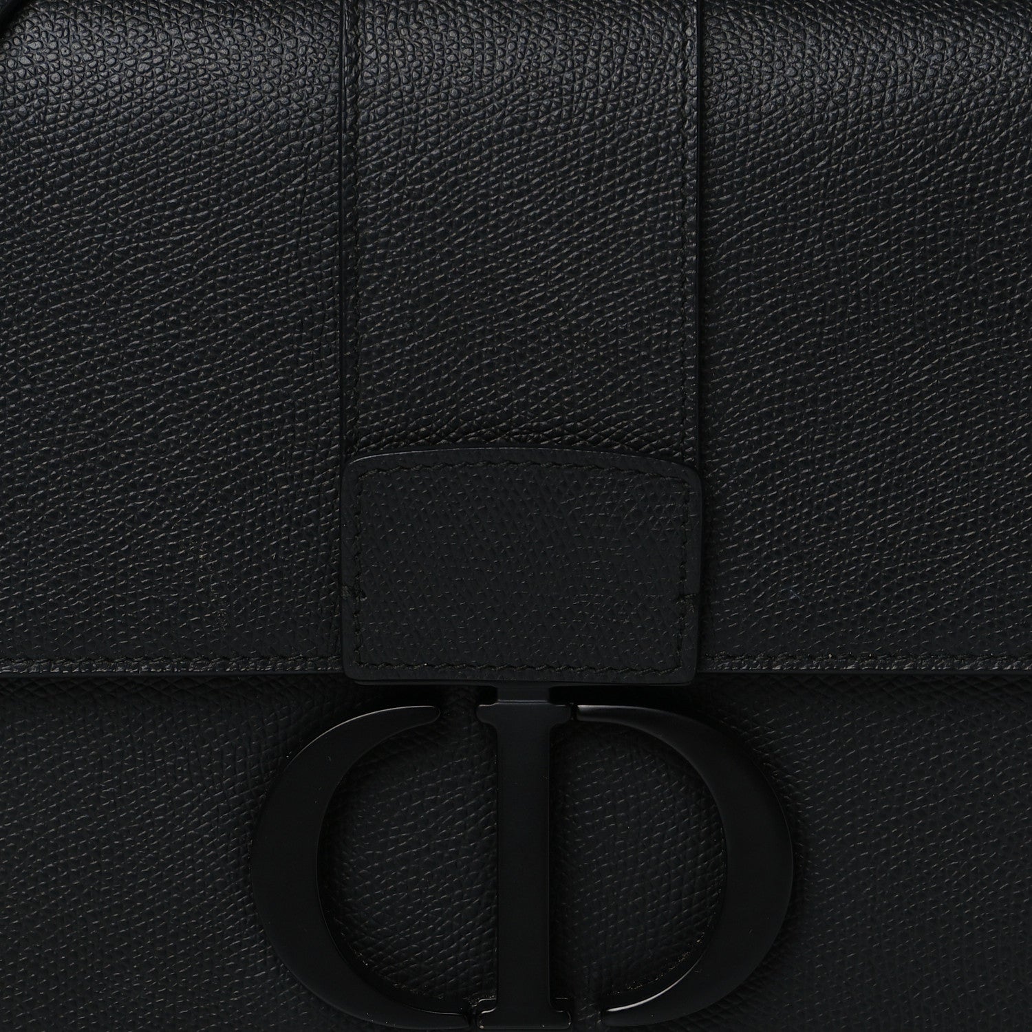 Christian Dior Ultra Matte Grained Calfskin 30 Montaigne Flap Bag Black 7 of 9