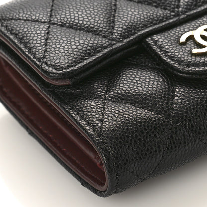 Chanel Caviar Quilted Compact Flap Wallet Black 8 of 9