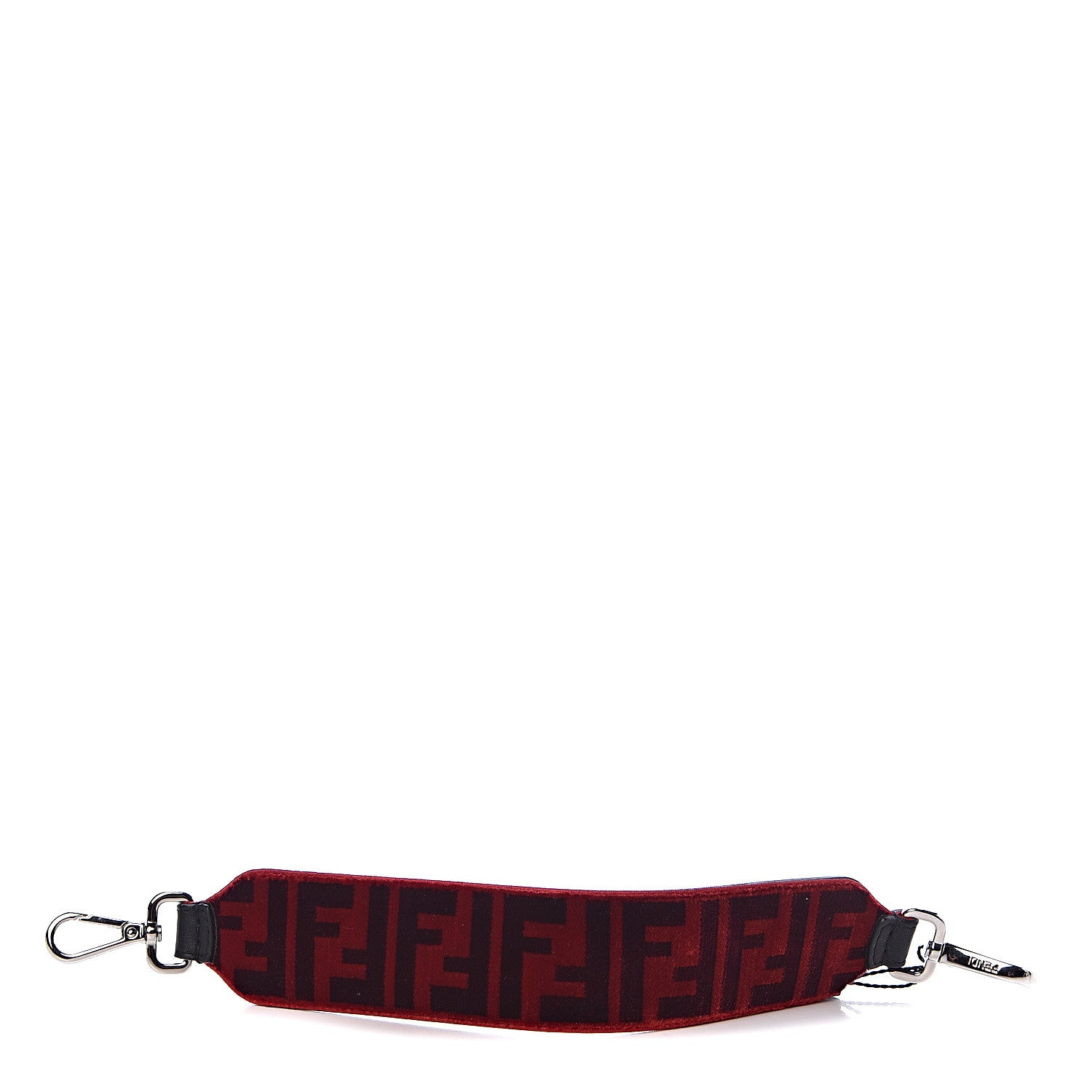 Fendi Velvet FF Mini Strap You Red 1 of 4