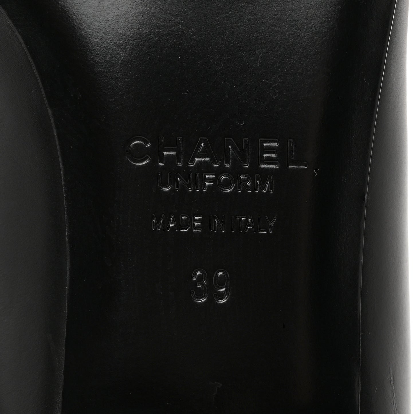 Lambskin Cap Toe Ballerina Flats 39 Black