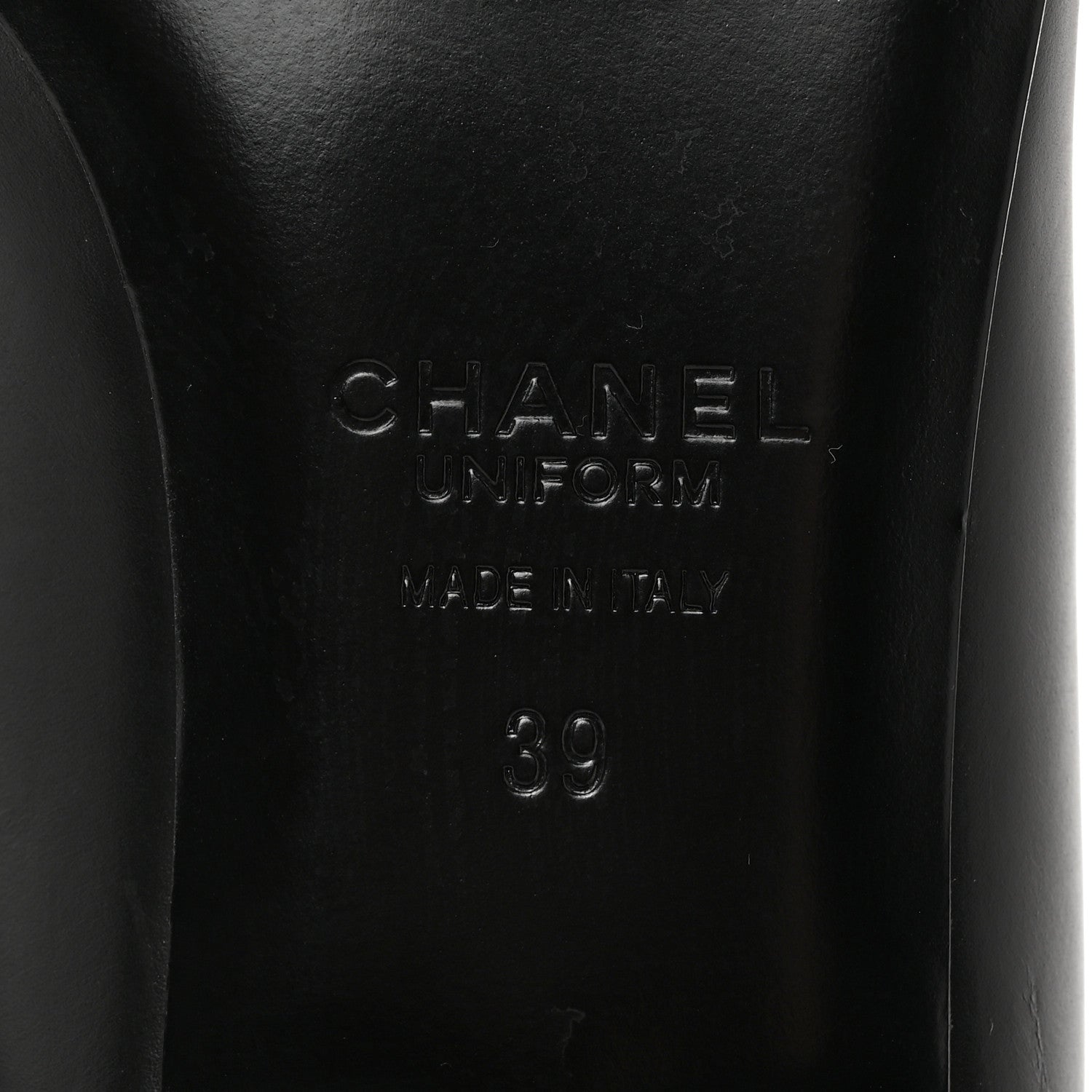 Chanel Lambskin Cap Toe Ballerina Flats 39 Black 6 of 9