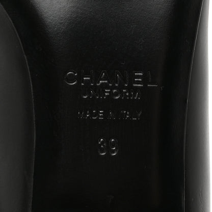 Chanel Lambskin Cap Toe Ballerina Flats 39 Black 6 of 9