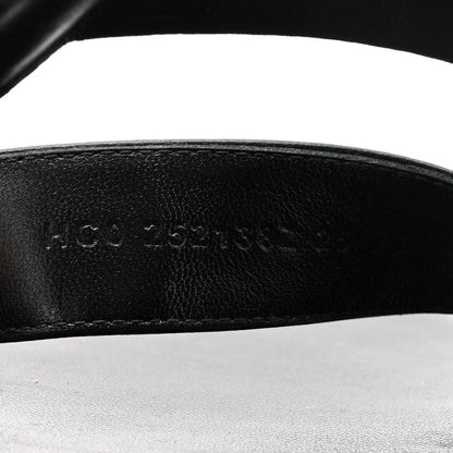 Hermes Nappa Lagune Sandals 38 Black 9 of 9