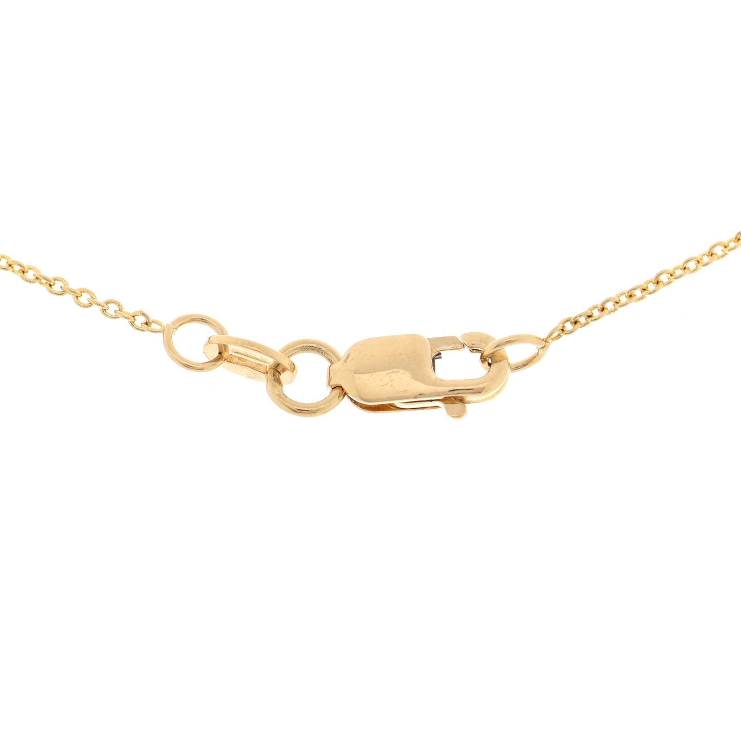 18K Yellow Gold Diamond .19ct Pear Cut Pendant Necklace