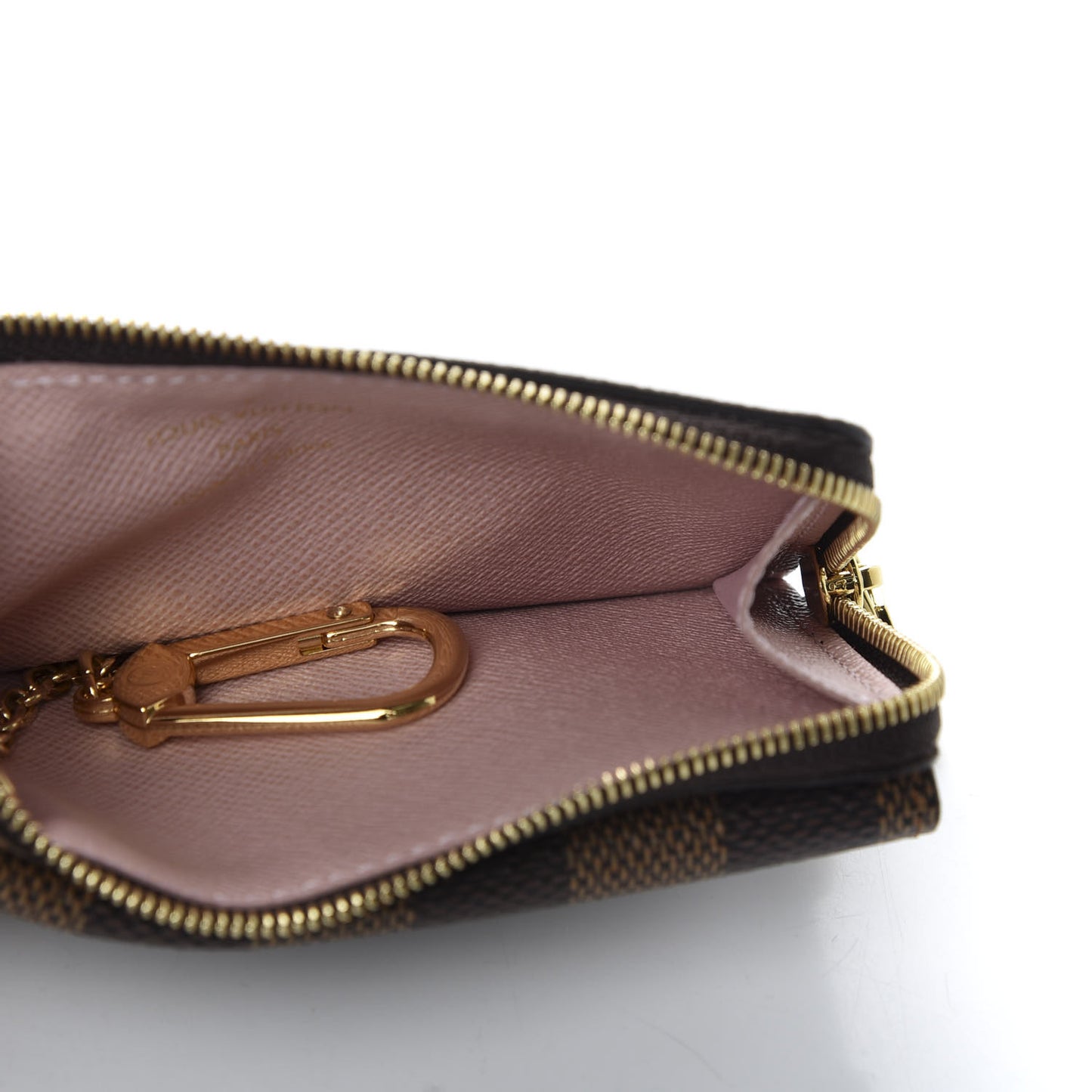 Damier Ebene Recto Verso Card Holder Rose Ballerine