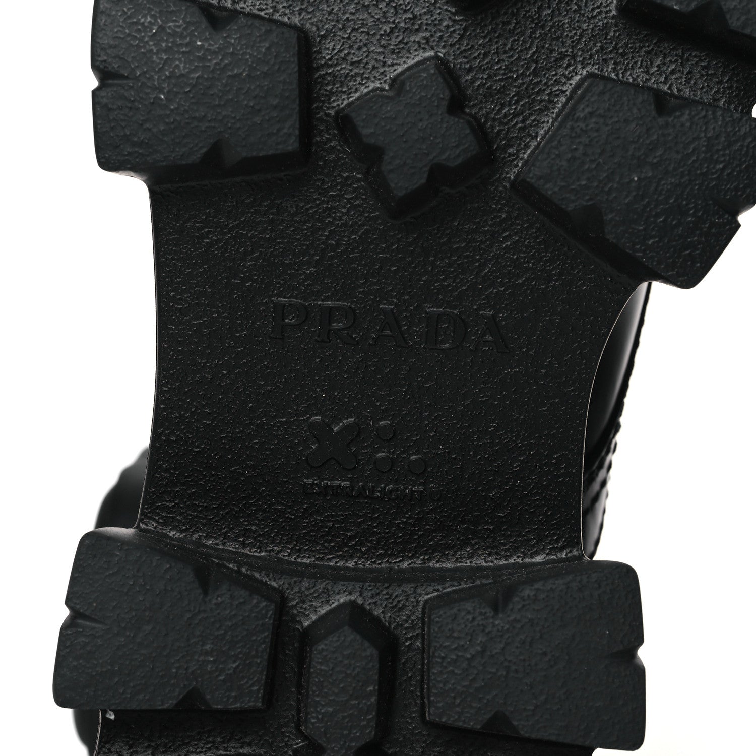 Prada Spazzolato Rois Re-Nylon Metal Triangle Logo Mens Monolith Pouch Pocket 60mm Combat Boots 9.5 Black 7 of 9