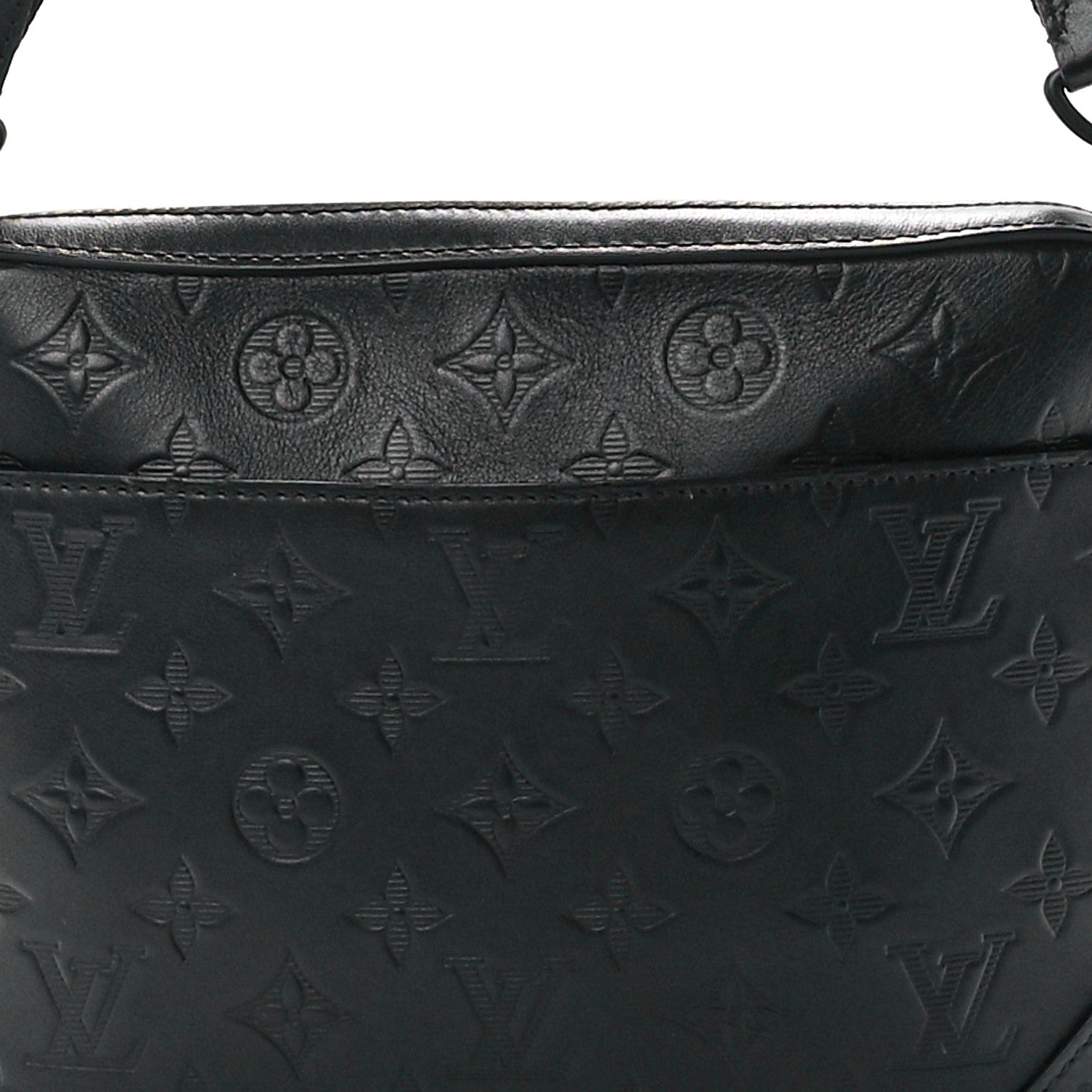 Louis Vuitton Calfskin Monogram Shadow Duo Messenger Black 7 of 10