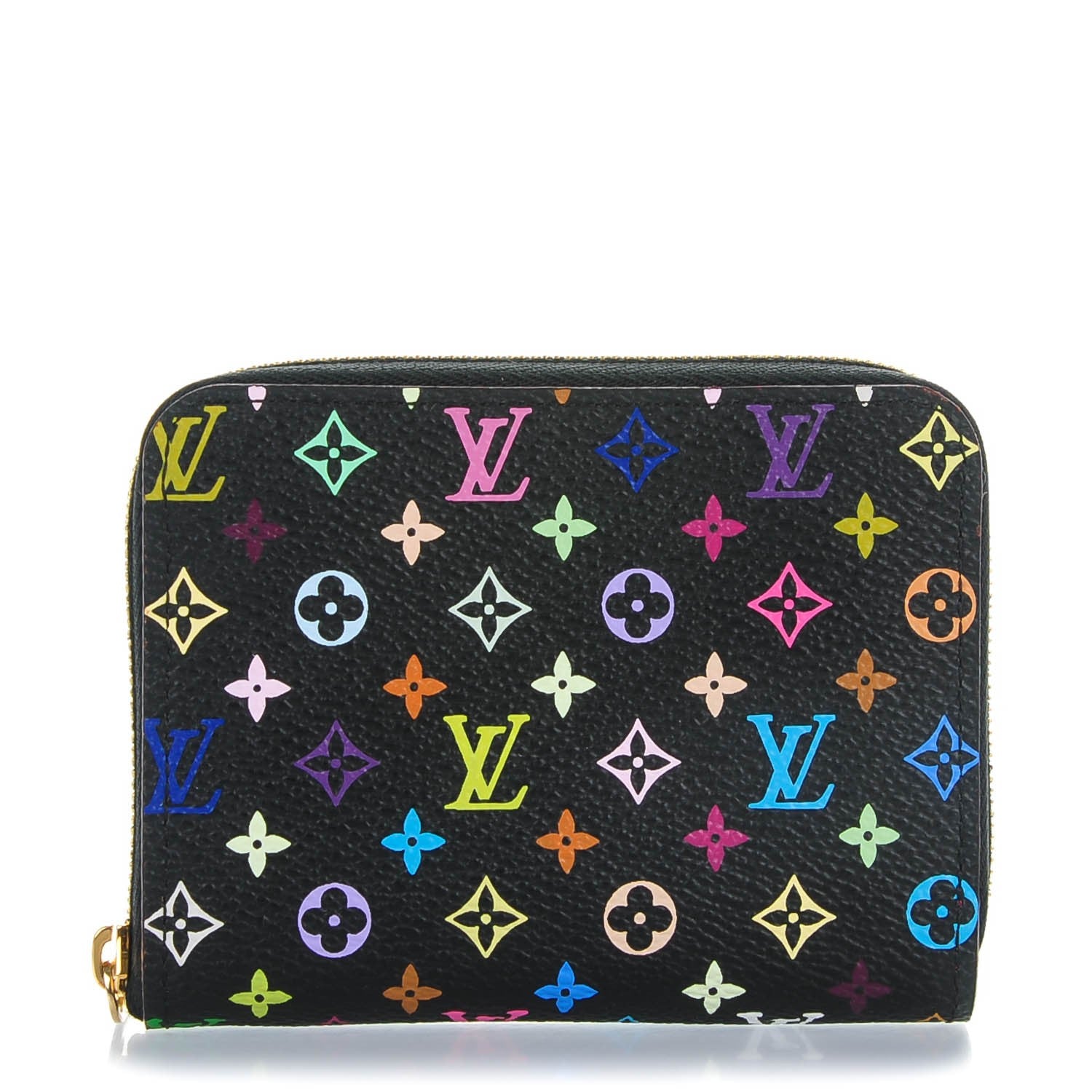 Louis Vuitton Monogram Multicolor Zippy Coin Purse Black Grenade 1 of 7