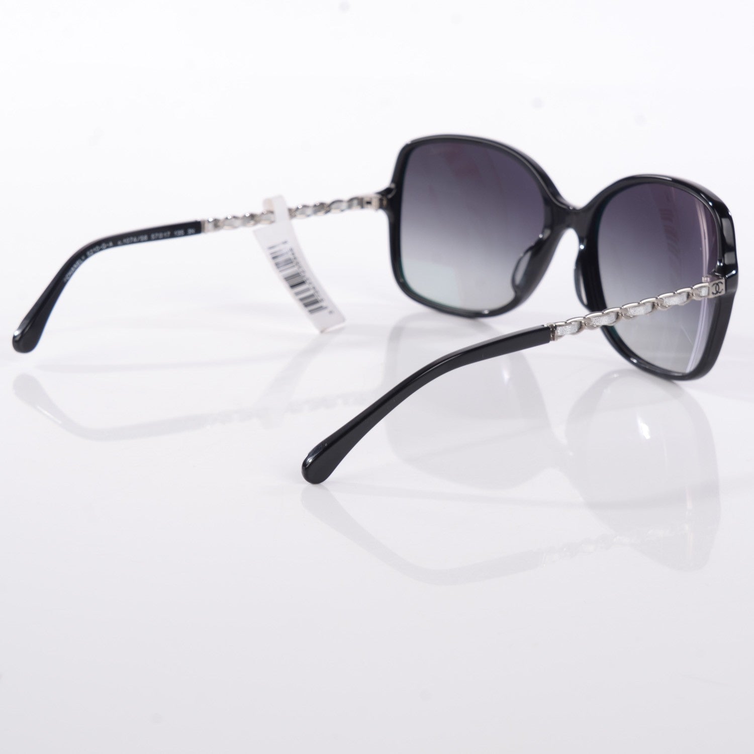 Chanel Chain Sunglasses 5210-Q-A Black Silver 2 of 5