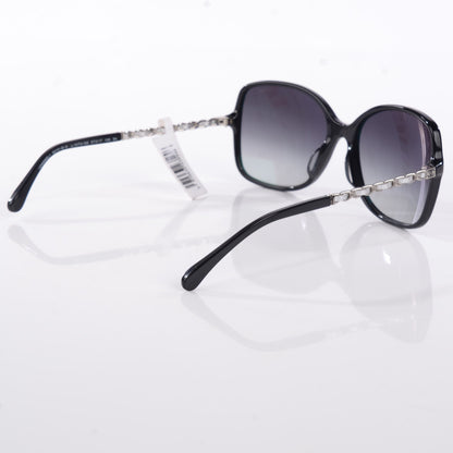 Chanel Chain Sunglasses 5210-Q-A Black Silver 2 of 5