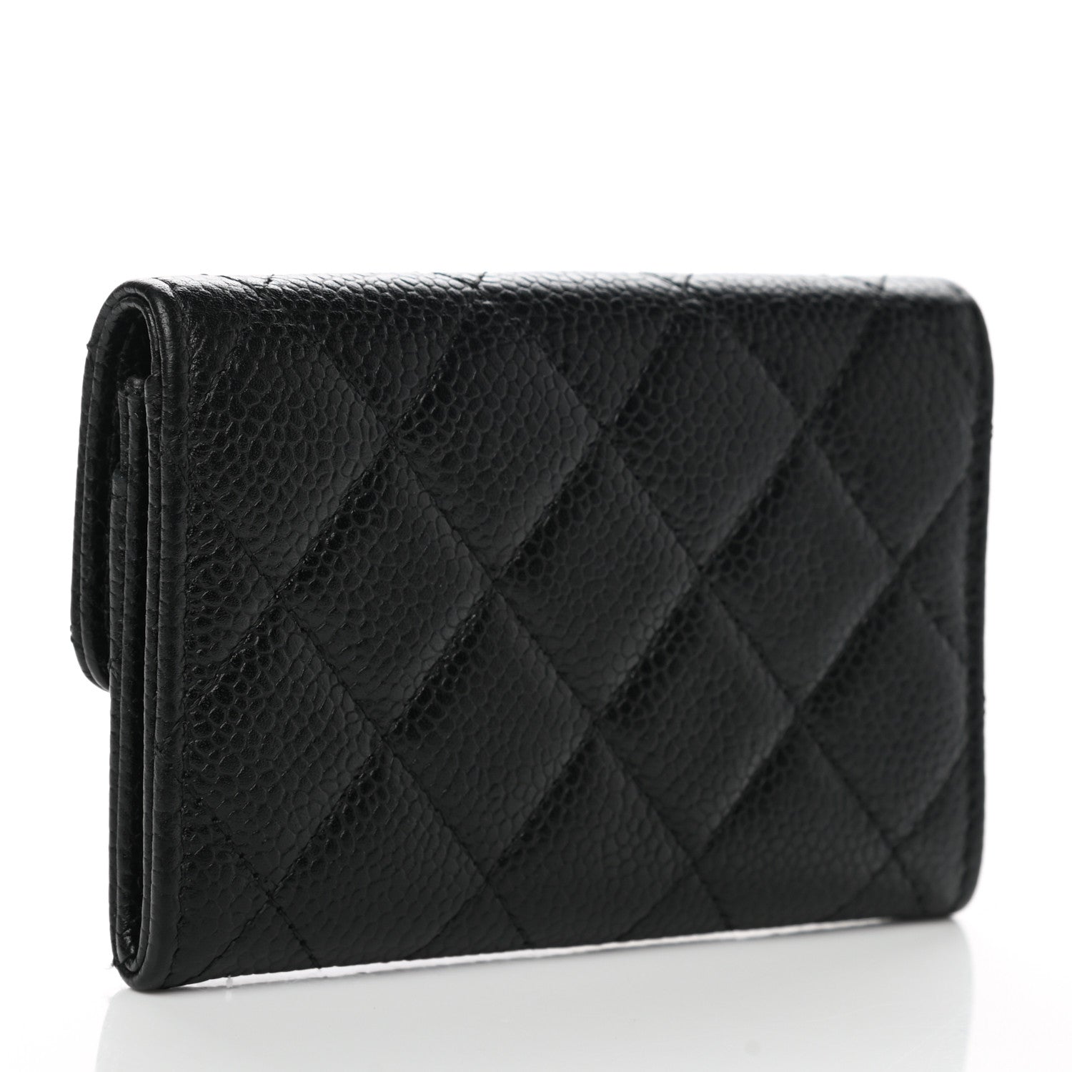 Chanel Caviar Quilted Flap Card Holder Black 3 of 8