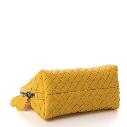 Bottega Veneta Nappa Intrecciato Cosmetic Pouch Sapphire 4 of 8
