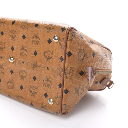 MCM Visetos Essential Boston Bag Cognac 10 of 12