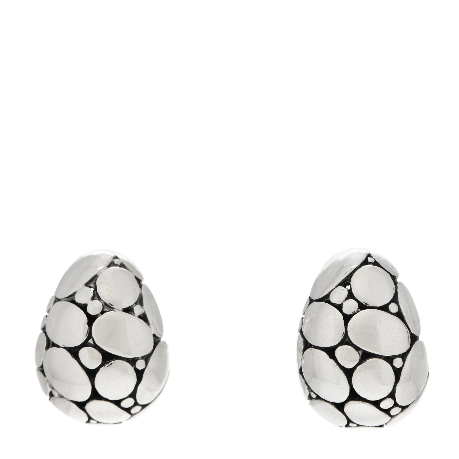 John Hardy Sterling Silver Kali Buddha Belly Earrings 1 of 5