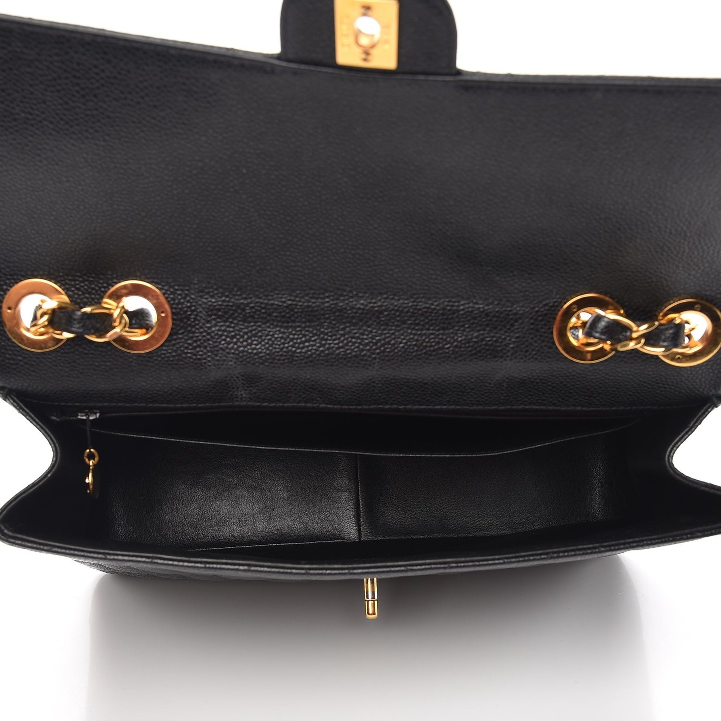 Caviar Quilted Jumbo Single Flap Black