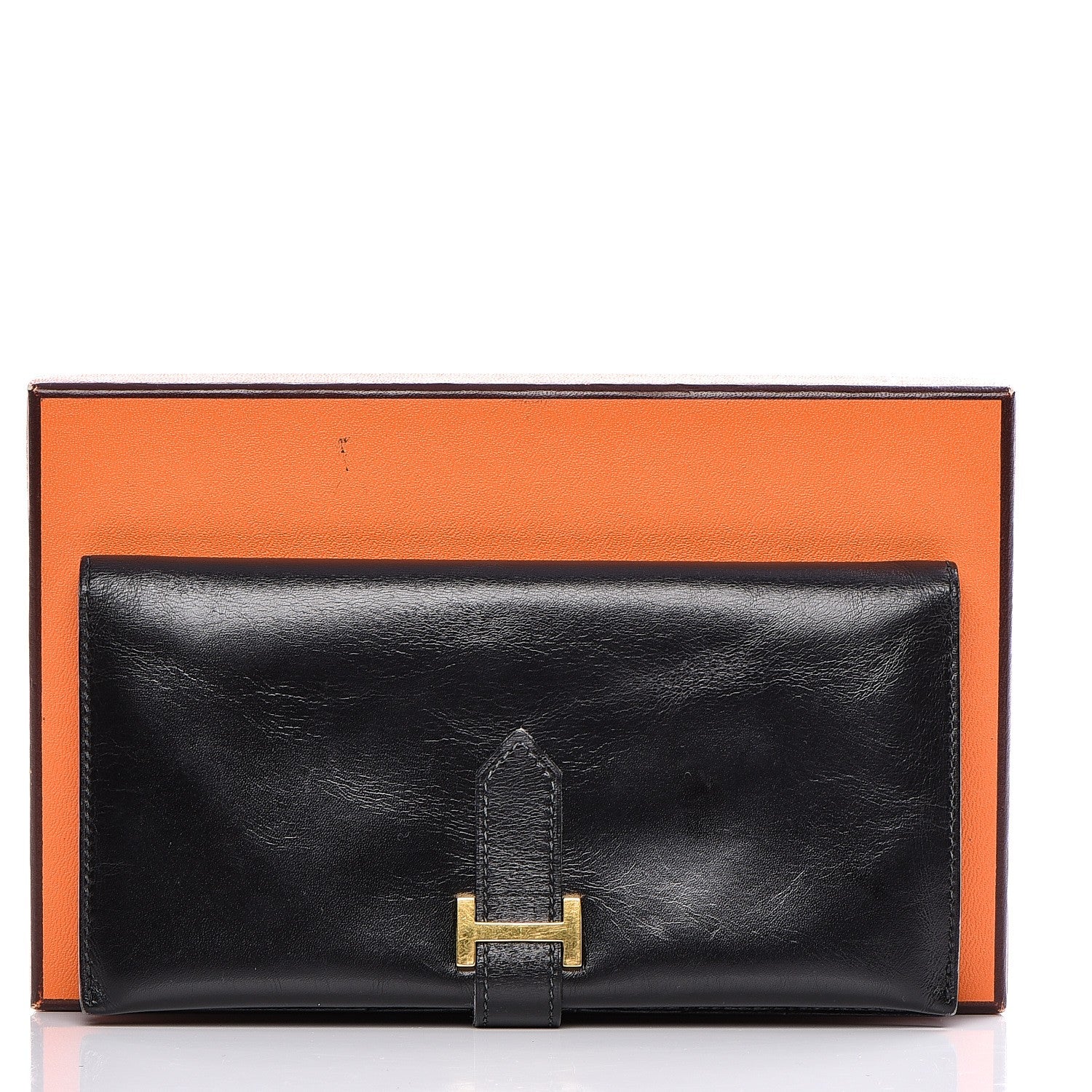 Hermes Box Bearn Wallet Black 13 of 13