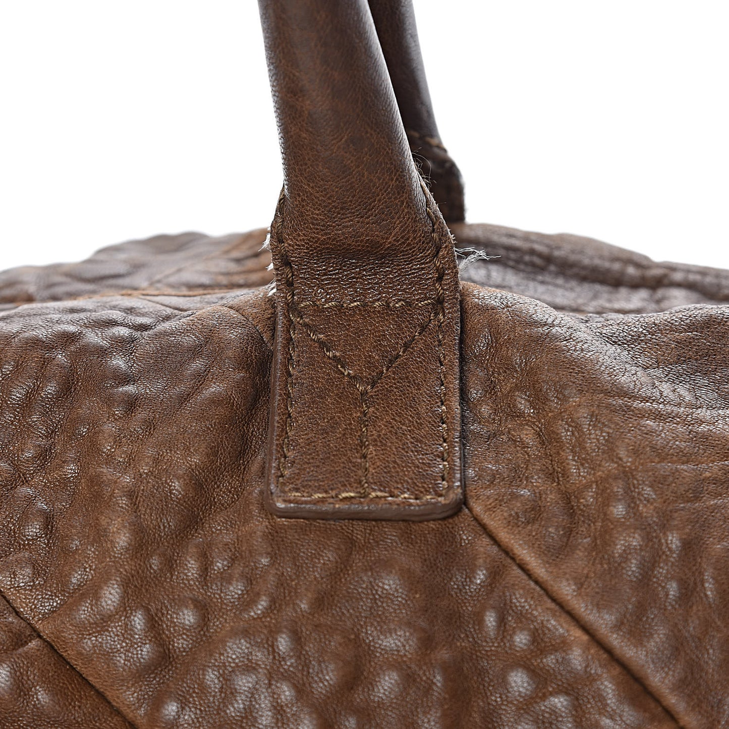 Pebbled Lambskin Medium Easy Sac Brown