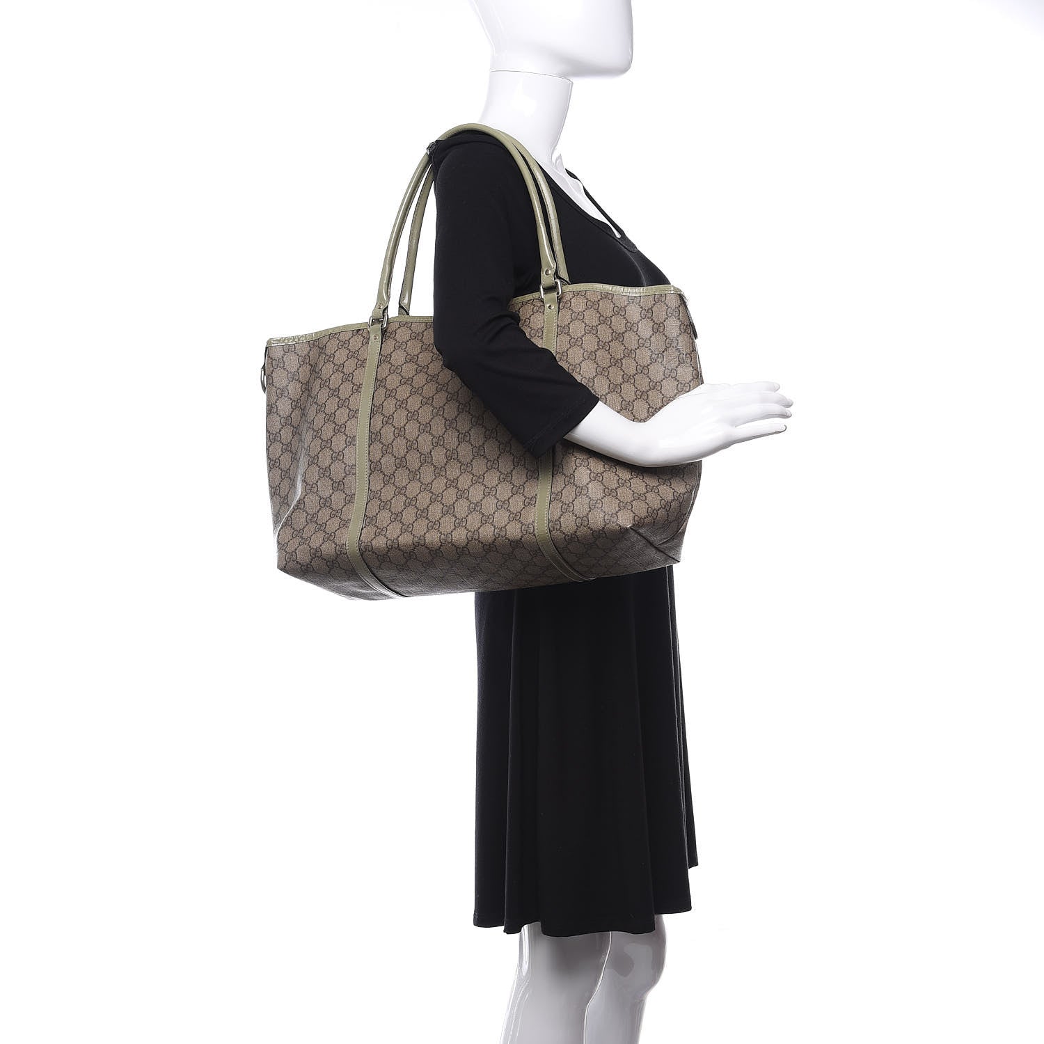 Gucci GG Plus Monogram Large Joy Tote Green 2 of 20