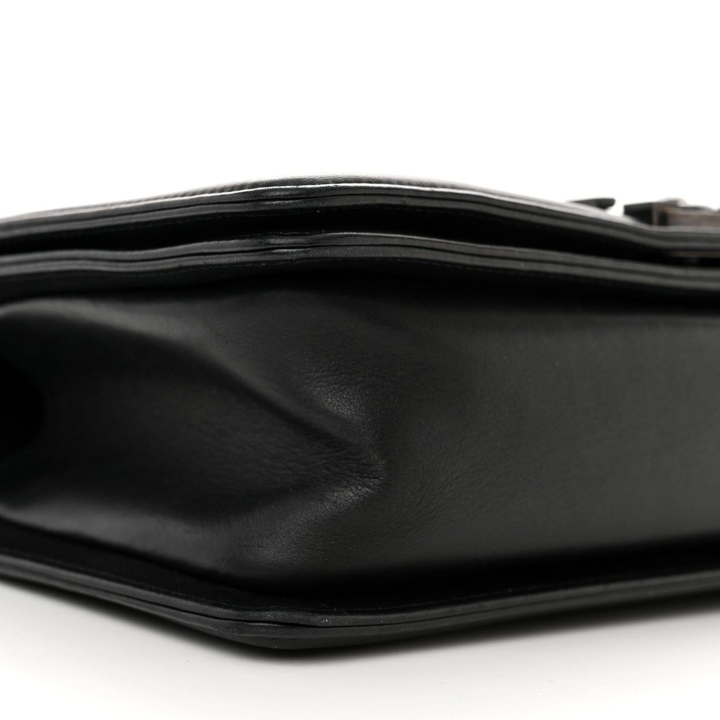 Calfskin Quilted Medium Boy Flap So Black