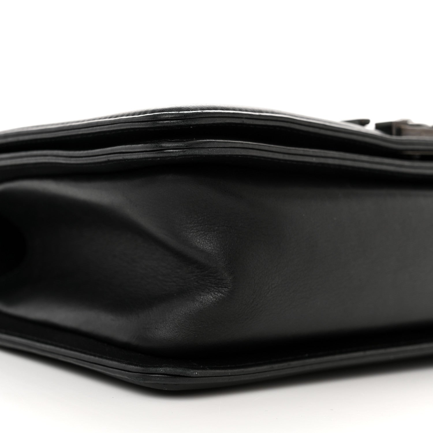 Chanel Calfskin Quilted Medium Boy Flap So Black 9 of 14