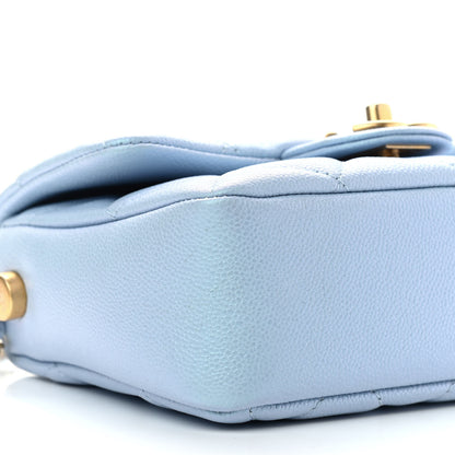 Chanel Iridescent Caviar Quilted Mini My Perfect Flap Light Blue 5 of 9