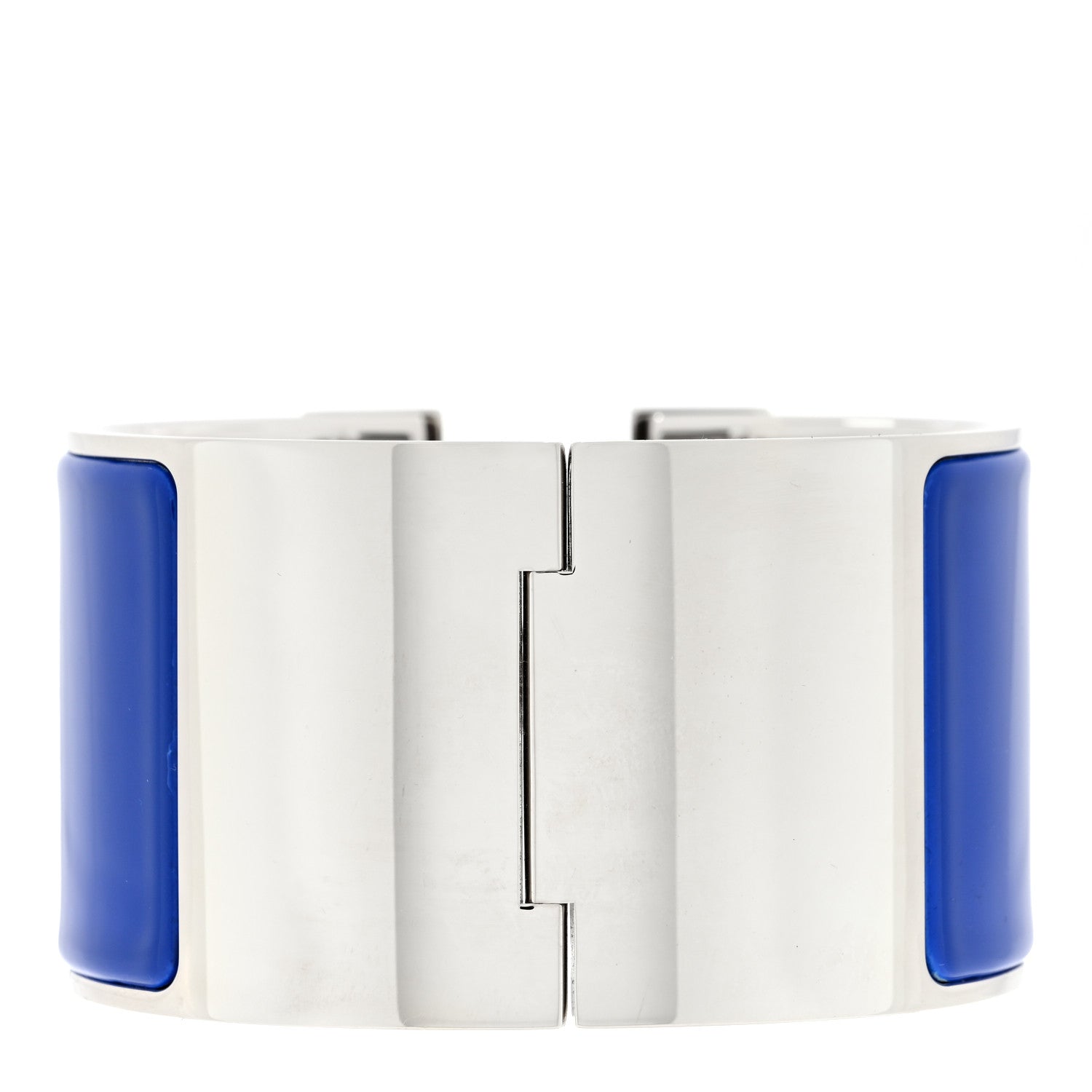 Hermes Enamel Wide Clic Clac H Bracelet PM Bleu Royal 2 of 3