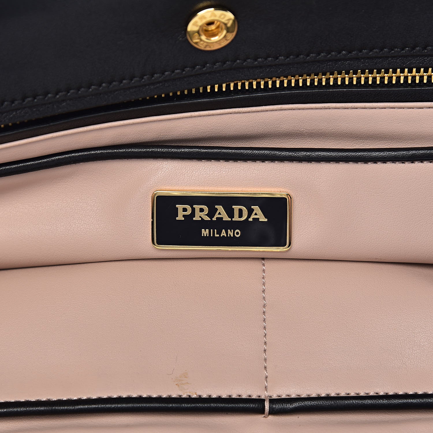 Prada Tweed Clutch Black White 6 of 9