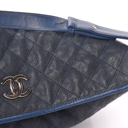 Chanel Caviar Quilted French Riviera Hobo Blue 17 of 17