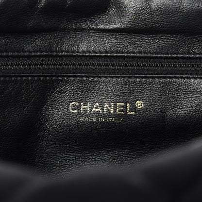 Chanel Jersey Bubble Quilt Flap Black 8 of 10