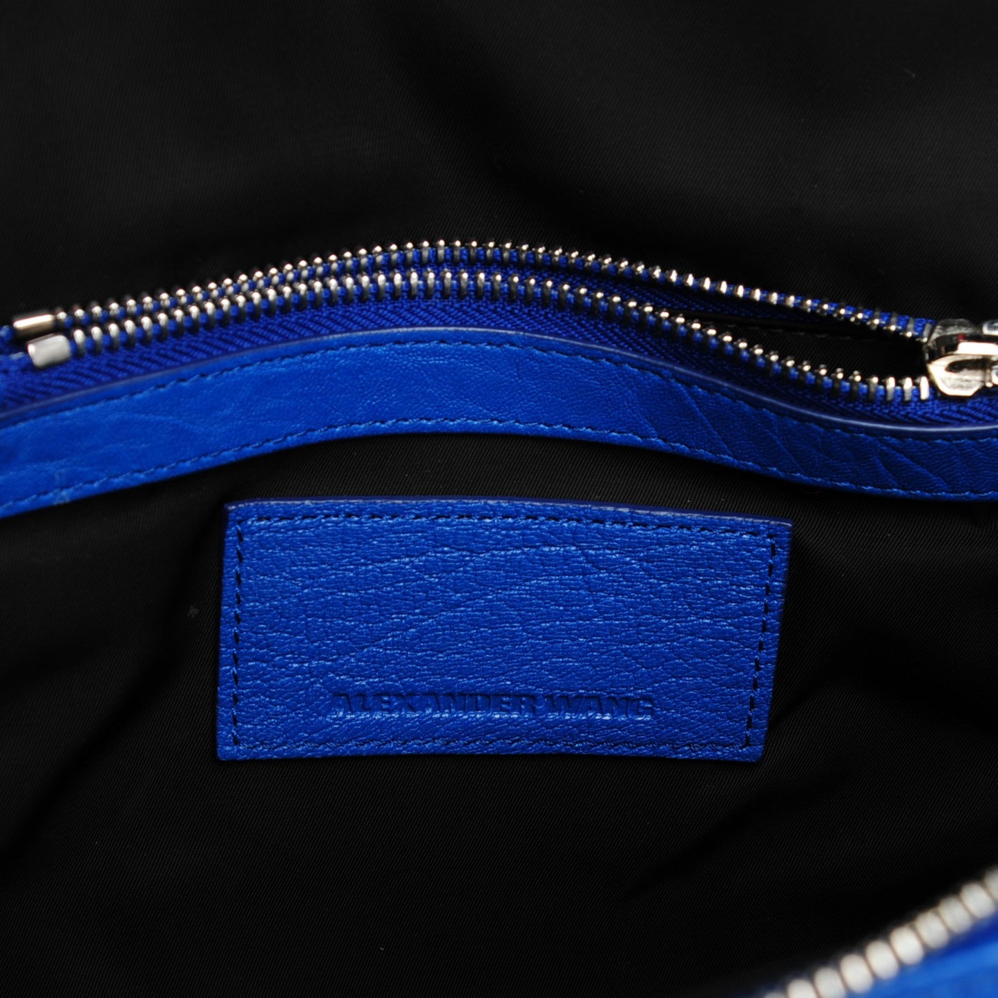Pebbled Lambskin Rockie Royal Blue