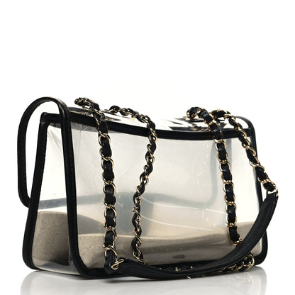 Chanel Lambskin PVC Medium Sand By The Sea Flap Black 3 of 11