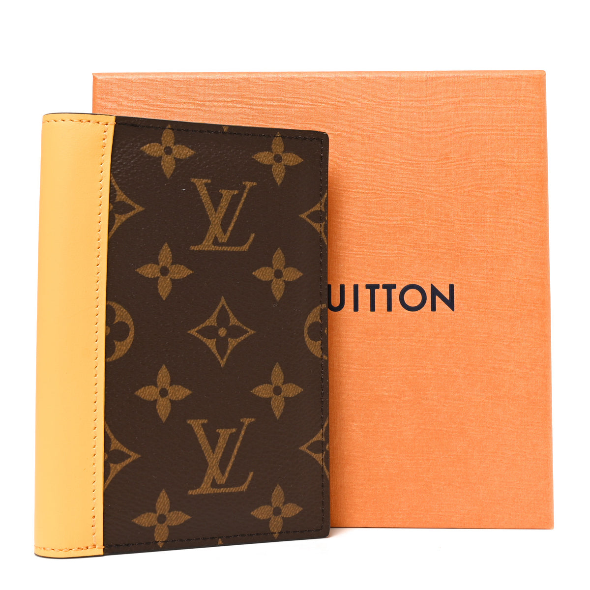 Monogram Macassar Passport Cover Jaune
