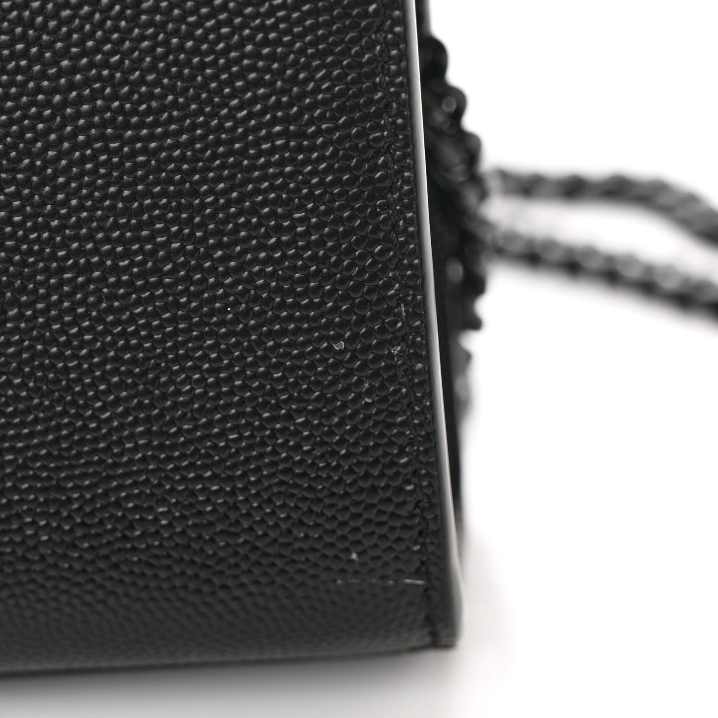 Grain De Poudre Small Monogram Monochrome Kate Satchel Black