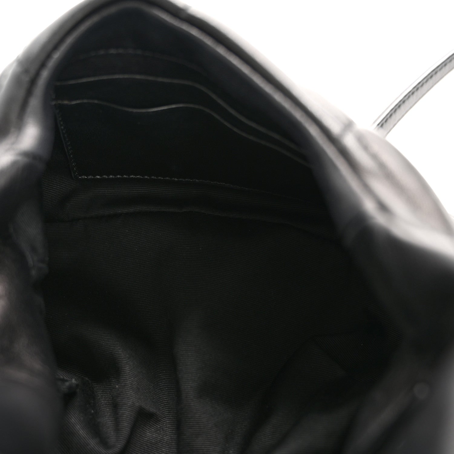 Saint Laurent Lambskin Quilted Toy Loulou Puffer Monogram Monochrome Chain Satchel Black 5 of 13