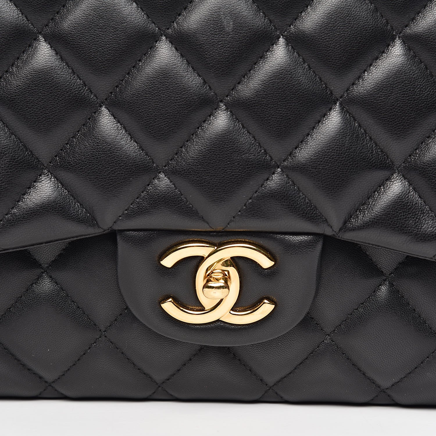 Chanel Lambskin Quilted Maxi Double Flap Black 14 of 17