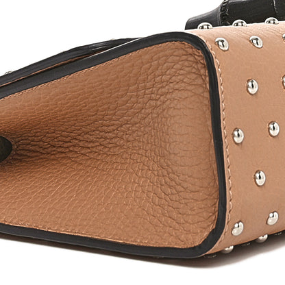 Gucci Calfskin Studded Medium Miss Bamboo Shoulder Bag Camelia 9 of 10
