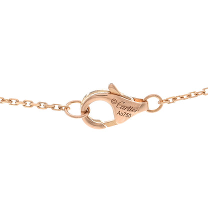 Cartier 18K Pink Gold Diamond Pink Opal XS Amulette de Cartier Pendant Necklace 4 of 4