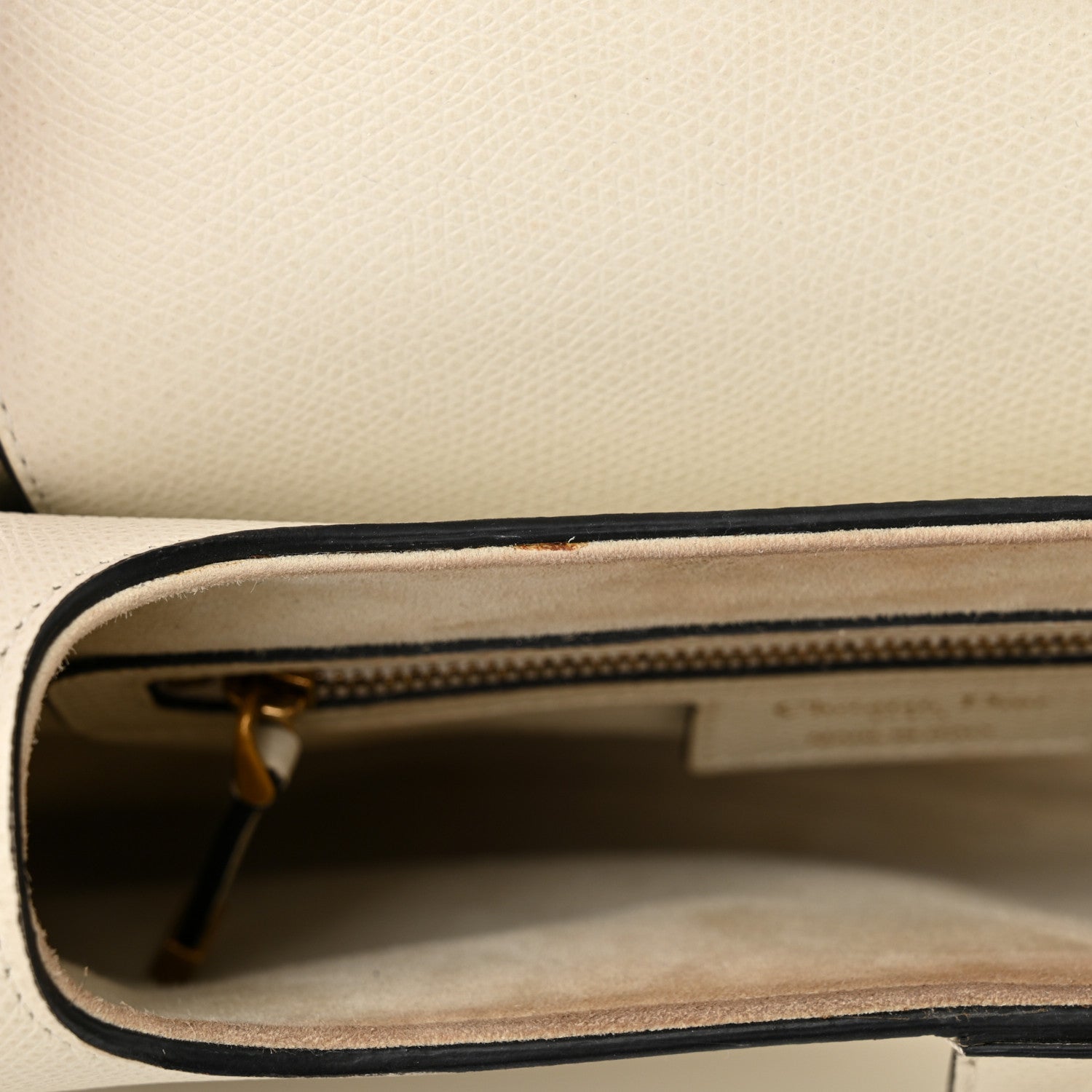 Christian Dior Grained Calfskin Saddle Bag White 14 of 16