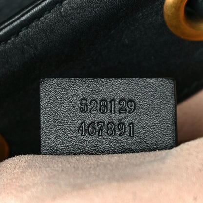 Gucci Calfskin Matelasse GG Marmont Flap Backpack Black 7 of 11