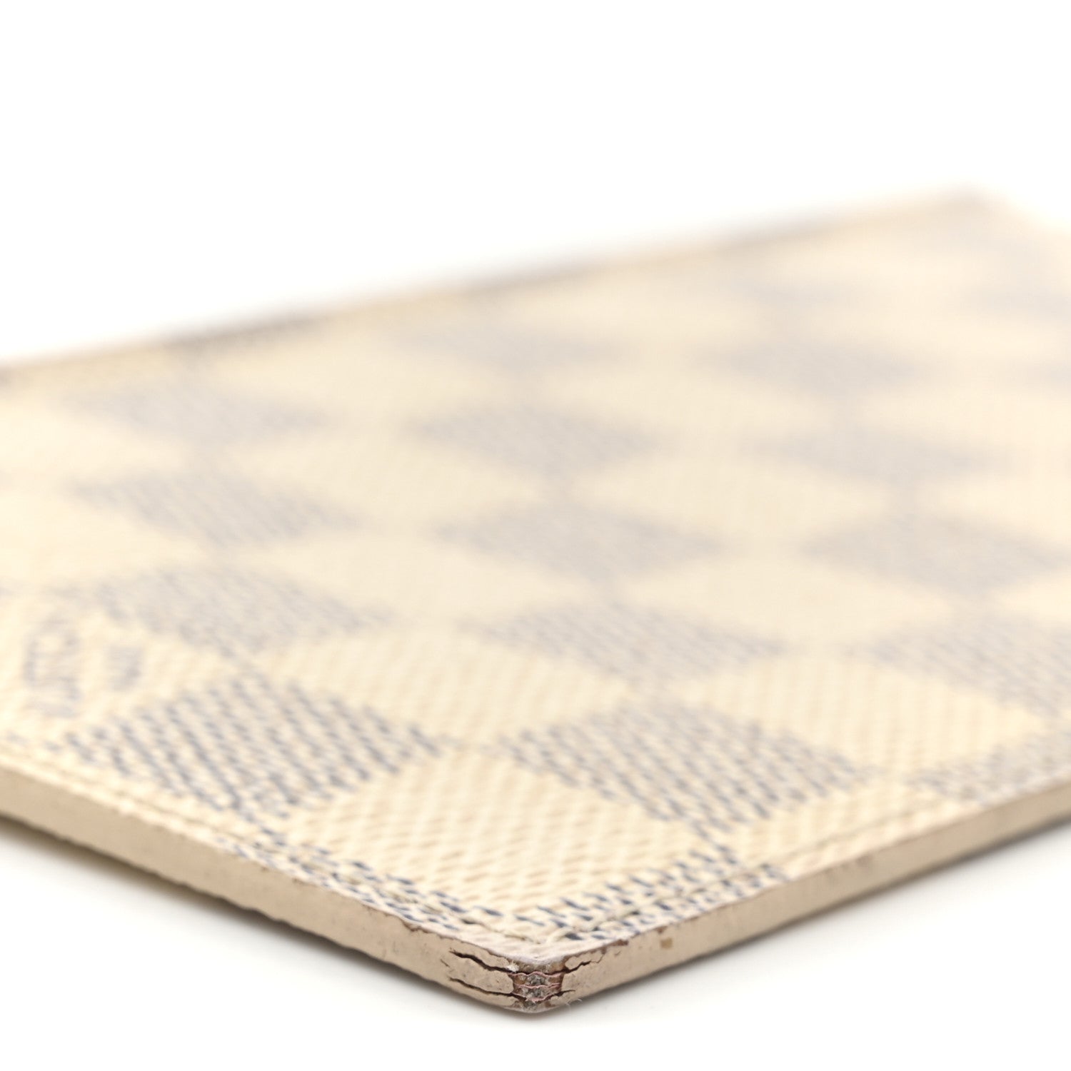 Louis Vuitton Damier Azur Felicie Chain Wallet Zippered Insert Rose Ballerine 7 of 10