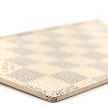 Louis Vuitton Damier Azur Felicie Chain Wallet Zippered Insert Rose Ballerine 7 of 10