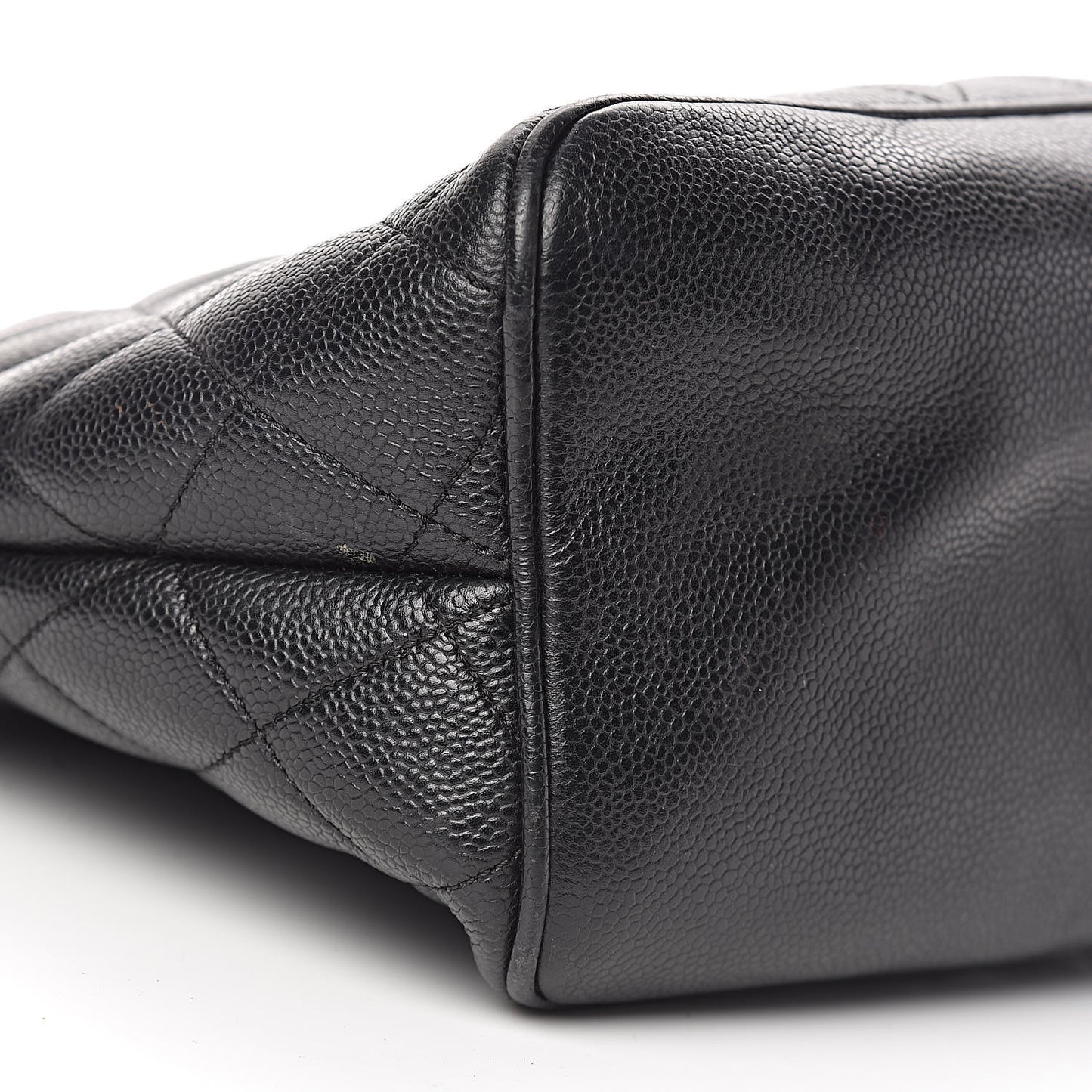 Caviar Quilted Medallion Tote Black