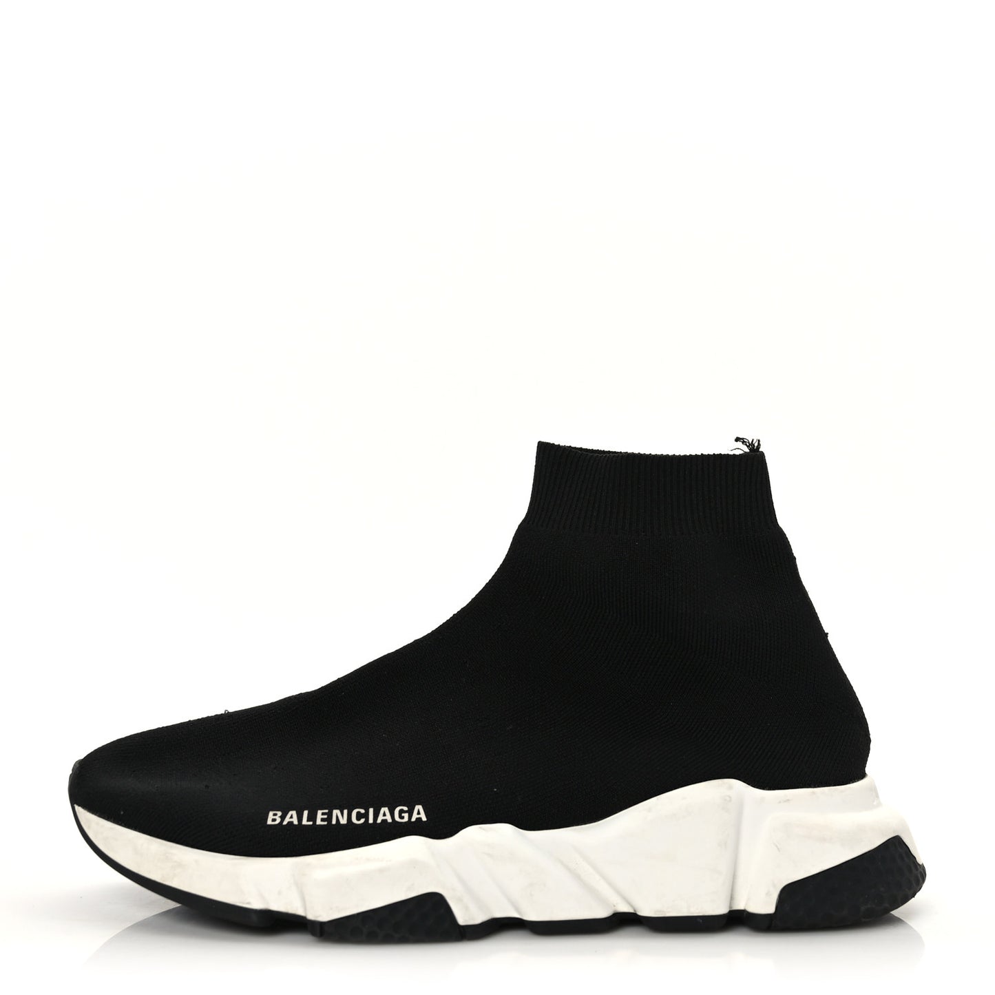 Neoprene Knit Womens Speed Sneakers 39 Black White