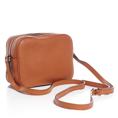 Gucci Pebbled Calfskin Small Soho Disco Bag Moka 3 of 7