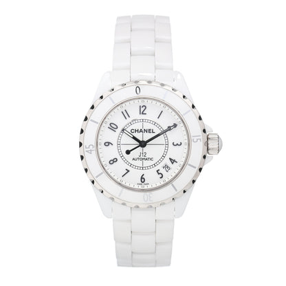Chanel Stainless Steel Ceramic 38mm J12 Automatic Watch White 1 of 5
